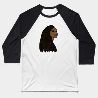 Rasta Woman African Afro Melanin Jamaican Baseball T-Shirt